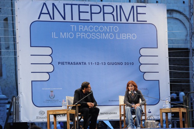 Margaret a Pietrasanta al Festival Anteprime nel 2010 per raccontare ai suoi lettori i suoi progetti e la sua scrittura. 